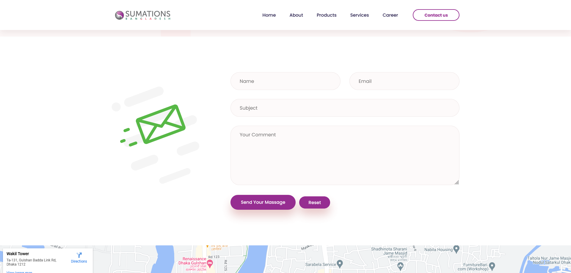 Web contact overview