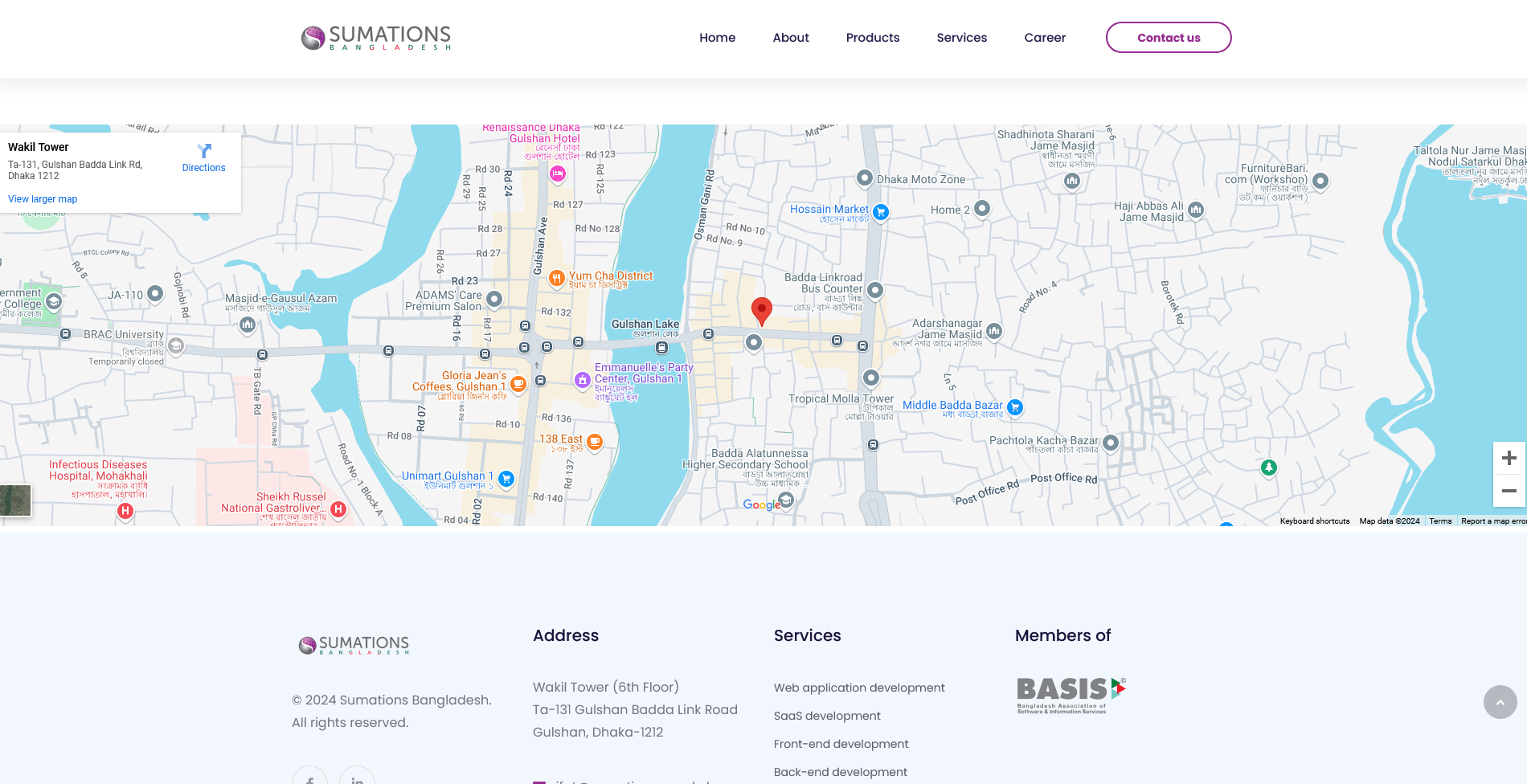 Web location overview